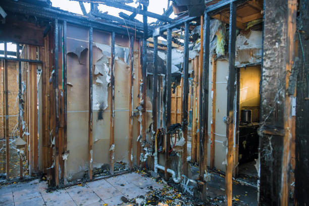 Professional Emergency Fire Cleanup technician working in Lamar, MO